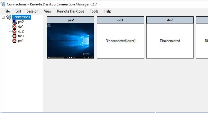 Remote Desktop Connection Manager v2.90
